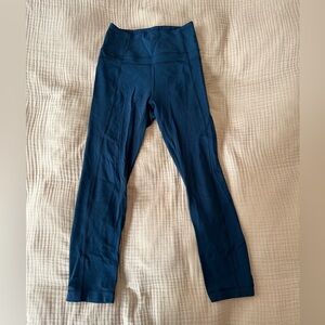 Lululemon All the Right Places Cropped Leggings Blue/Green